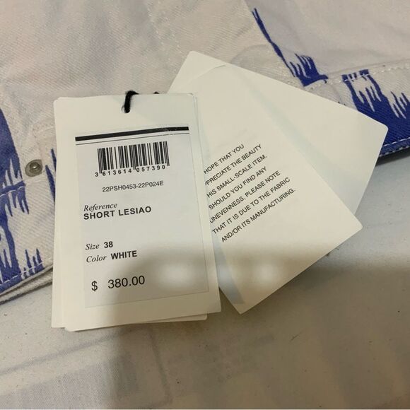 ISABEL MARANT ETOILE LESIAO SHORTS, BLUE size 38 - Picture 12 of 14